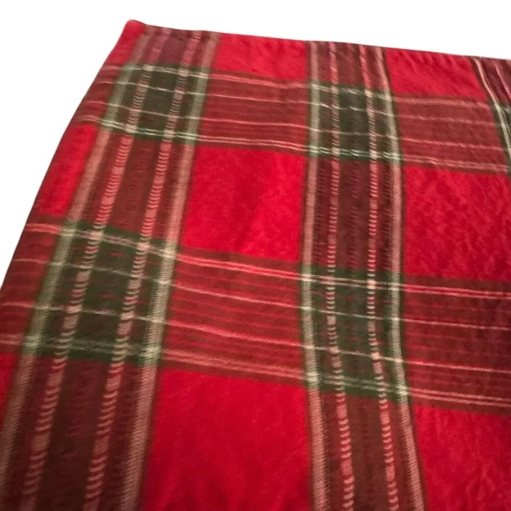 Winter Red Plaid Dining Place Setting For Christmas Holiday Set Of 8‎